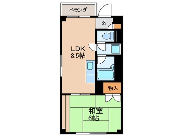 第一江口コ－ポの物件間取画像